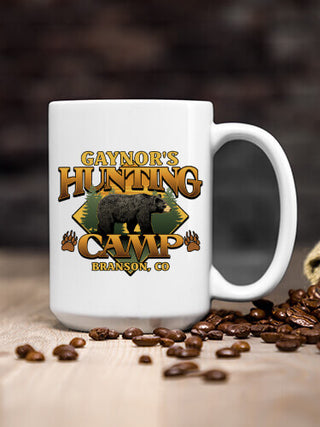 Bear Hunting Camp : Ceramic Coffee Mugs
