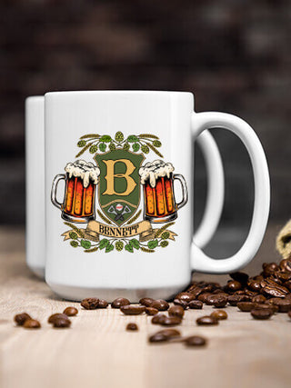 Beer Coat Of Arms : Ceramic Coffee Mugs