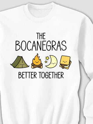Better Together Camping : Printed Sweatshirts
