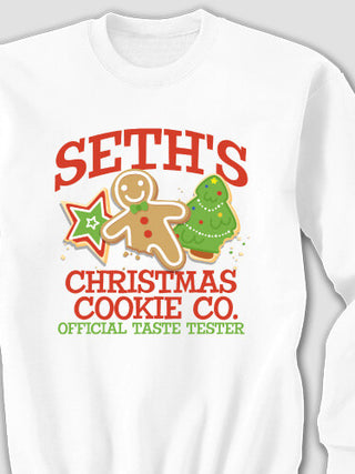 Christmas Cookie Tester : Printed Sweatshirts