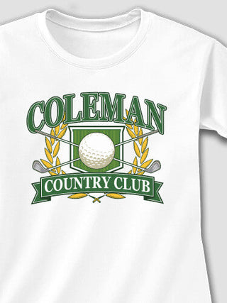 Classic Country Club : Adult Ladies Fitted T-Shirt