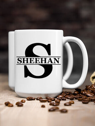 Family Monogram : Ceramic Coffee Mugs
