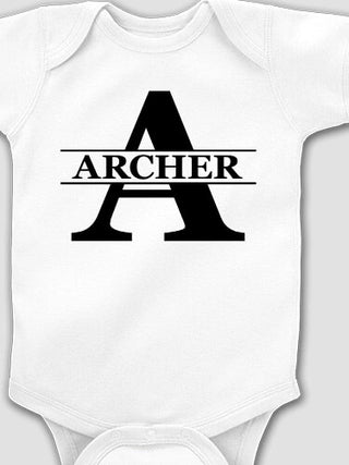 Family Monogram : Printed Baby Bodysuits