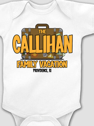 Family Vacation : Printed Baby Bodysuits