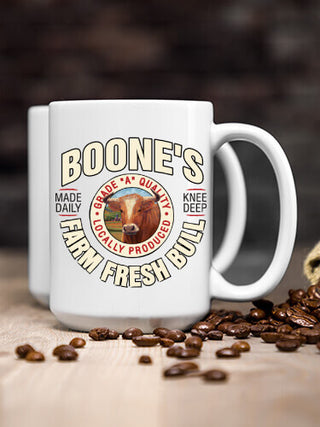 Farm Fresh Bull : Ceramic Coffee Mugs