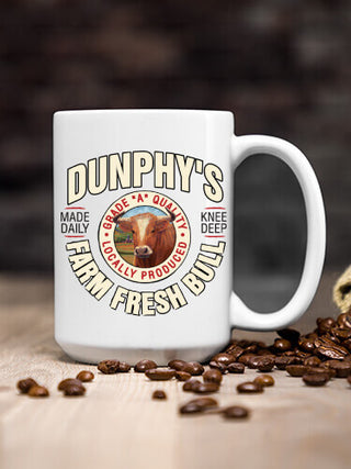 Farm Fresh Bull : Ceramic Coffee Mugs