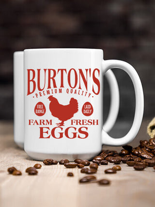 Farm Fresh Eggs : Ceramic Coffee Mugs
