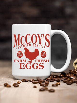 Farm Fresh Eggs : Ceramic Coffee Mugs