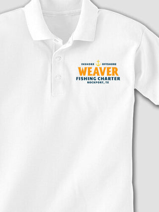 Fishing Charter : Embroidered Polo Shirts