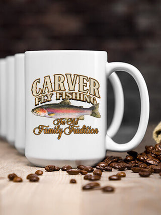 Fly Fishing Family Tradition : Ceramic Coffee Mugs