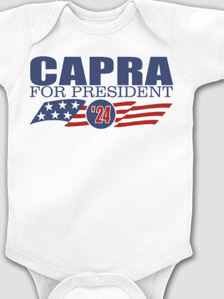 For President : Printed Baby Bodysuits
