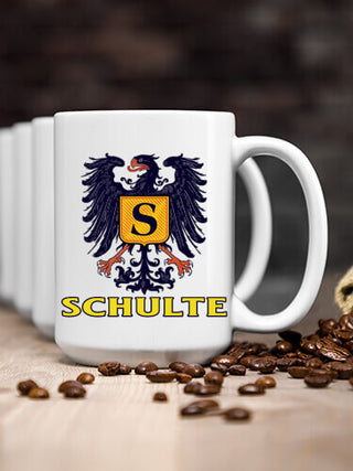 German Monogram : Ceramic Coffee Mugs