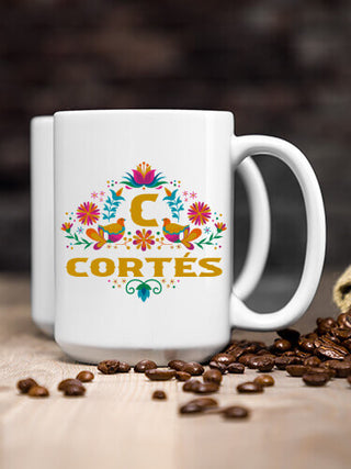 Hispanic Monogram : Ceramic Coffee Mugs