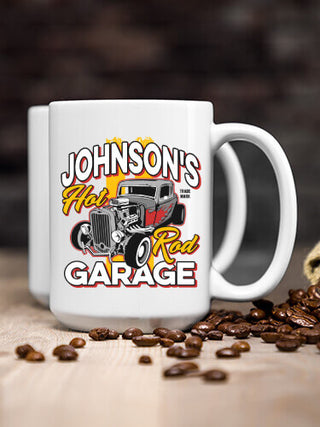 Hot Rod Garage : Ceramic Coffee Mugs