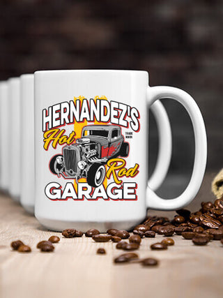 Hot Rod Garage : Ceramic Coffee Mugs