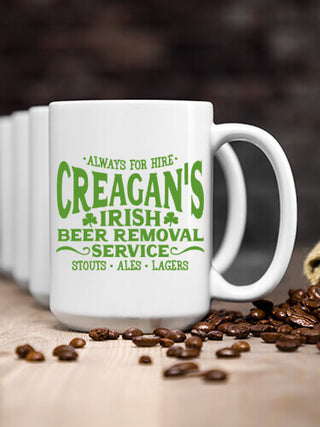 Irish Beer Removal Service : Ceramic Coffee Mugs