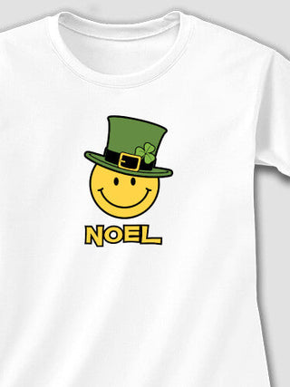Irish Smiley : Adult Ladies Fitted T-Shirt