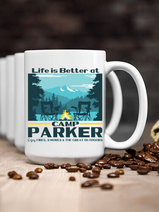 Life Is Better : Ceramic Coffee Mugs