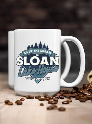 Livin' The Dream Lake House : Ceramic Coffee Mugs