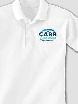 Livin' The Dream Lake House : Embroidered Polo Shirts