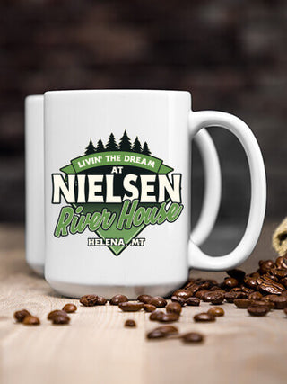 Livin' The Dream River House : Ceramic Coffee Mugs