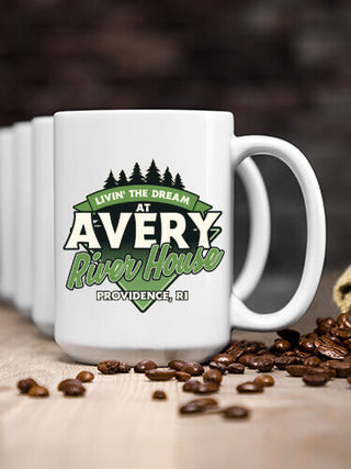 Livin' The Dream River House : Ceramic Coffee Mugs