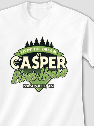 Livin' The Dream River House : Printed T-Shirts