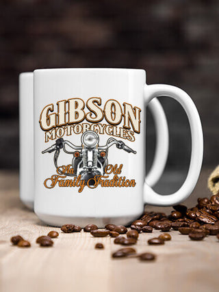 Motorcycle Family Tradition : Ceramic Coffee Mugs