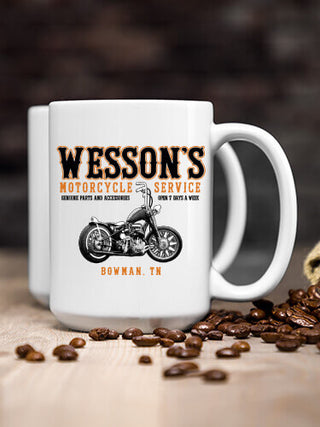 Motorcycle Service BP : Ceramic Coffee Mugs