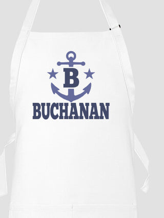 Nautical Monogram : Printed Aprons