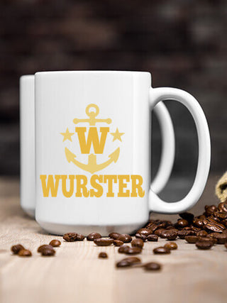 Nautical Monogram : Ceramic Coffee Mugs