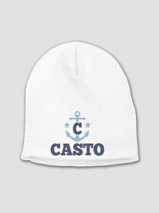 Nautical Monogram : Embroidered Beanies