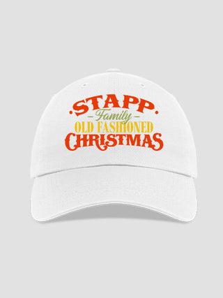 Old Fashioned Christmas : Embroidered Baseball Hats