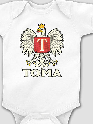 Polish Monogram : Printed Baby Bodysuits