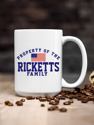 Property of Flag : Ceramic Coffee Mugs