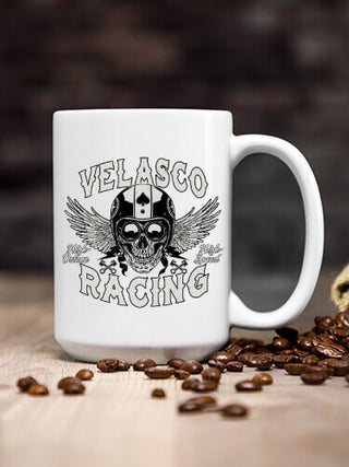Racing Skull : Ceramic Coffee Mugs
