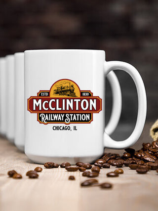 Railway Station : Ceramic Coffee Mugs