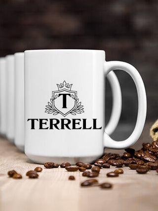 Regal Monogram : Ceramic Coffee Mugs