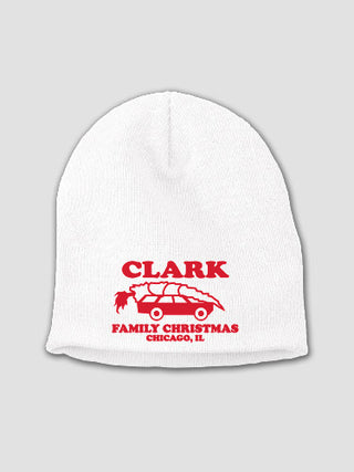Retro Family Christmas : Embroidered Beanies