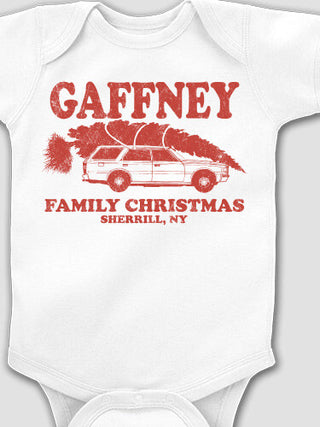 Retro Family Christmas : Printed Baby Bodysuits