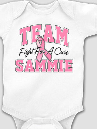 Team Pink : Printed Baby Bodysuits