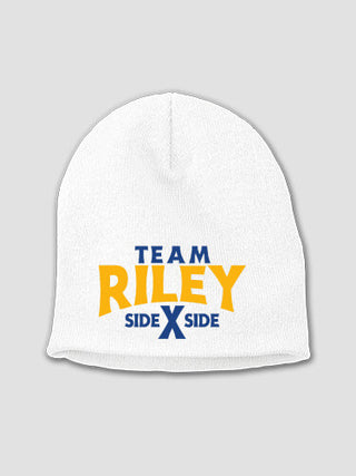 Team Side By Side : Embroidered Beanies