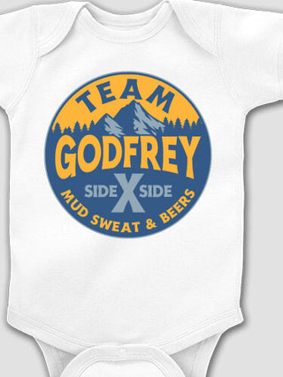 Team Side By Side : Printed Baby Bodysuits
