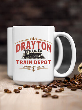 Train Depot : Ceramic Coffee Mugs