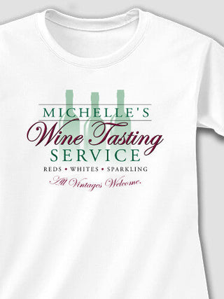 Wine Tasting Service : Adult Ladies Fitted T-Shirt