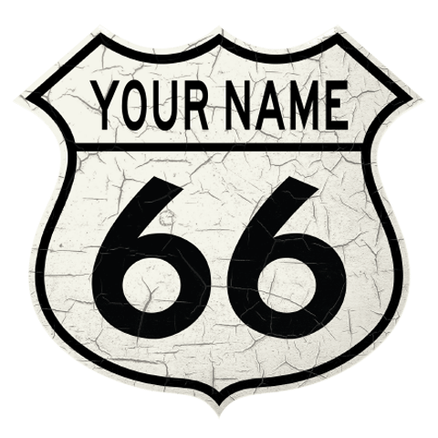 personalized Route 66 design