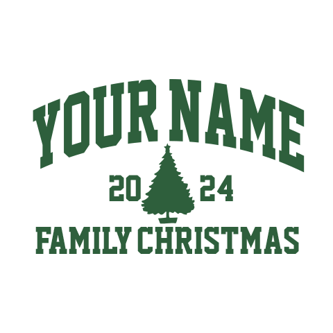 personalized Christmas Varsity design