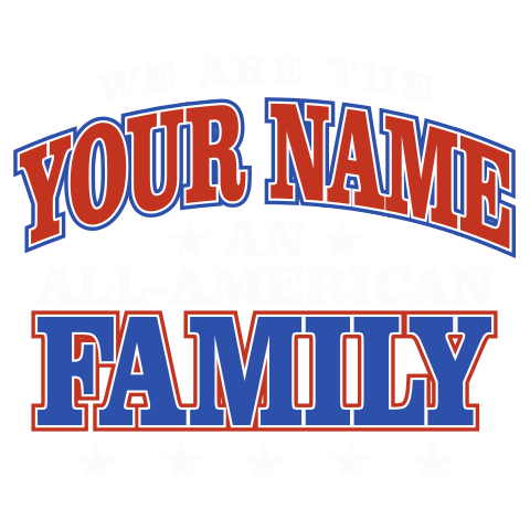 personalized All American design