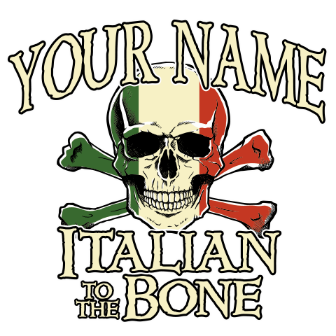 personalized Italian to the Bone design