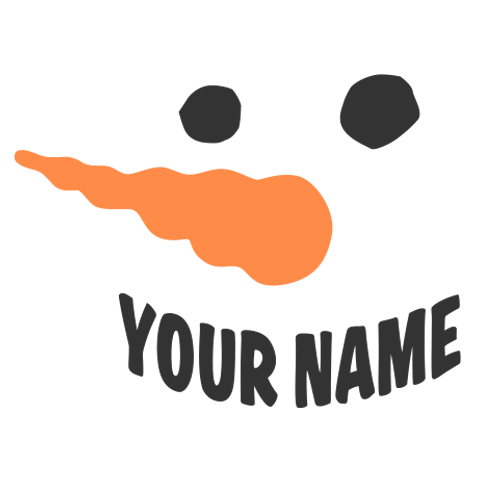 personalized Snowman design
